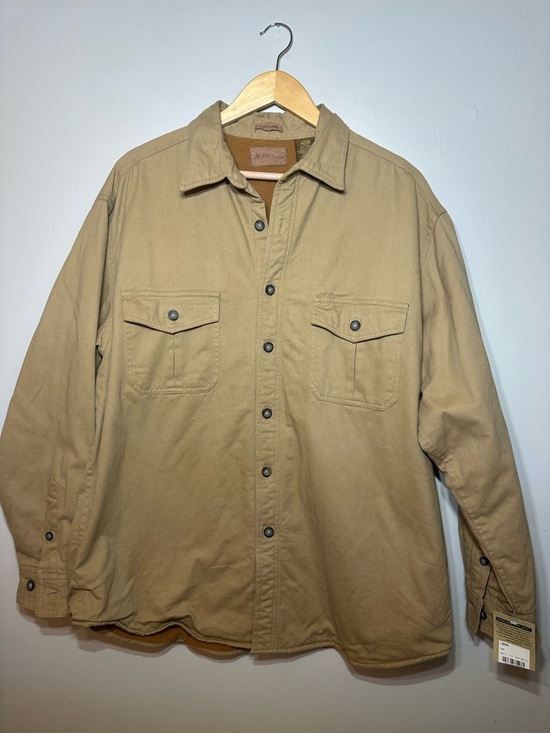 St. John's Bay Other - St. Johns Bay Canvas Work Shirt Jacket in Khaki NWT Mens XL #outdoors #work